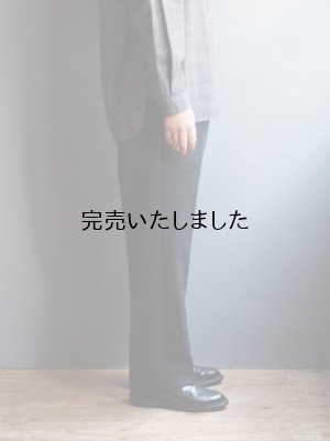 画像5: ENDS and MEANS(エンズアンドミーンズ) Grandpa 2tuck Trousers チャコールウール