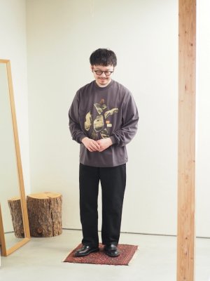 画像23: ENDS and MEANS(エンズアンドミーンズ) PRIN CIPIUM L/S Tee チャコール