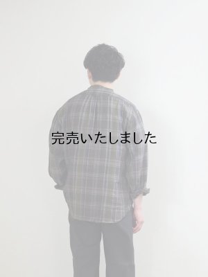画像3: ENDS and MEANS(エンズアンドミーンズ) Band Caller Shirts グリーンチェック