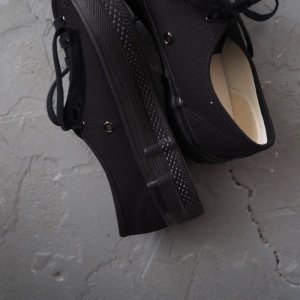 画像7: Still By Hand(スティルバイハンド) オーガニックコットンキャンバススニーカー ブラック