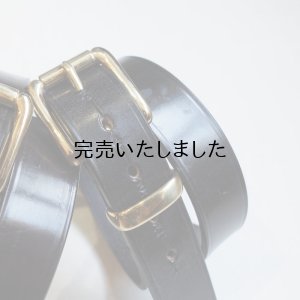 画像4: HERALDIC BELTS-BRIDLE LEATHER 5/4inch BELT-ブライドルレザーベルト ゴールドバックル 2カラー展開