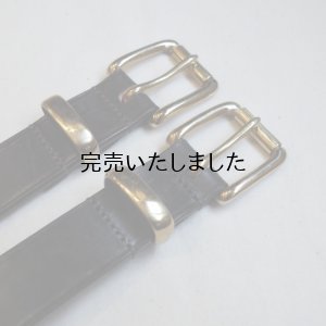 画像5: HERALDIC BELTS-BRIDLE LEATHER 5/4inch BELT-ブライドルレザーベルト ゴールドバックル 2カラー展開