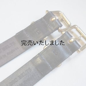 画像9: HERALDIC BELTS-BRIDLE LEATHER 5/4inch BELT-ブライドルレザーベルト ゴールドバックル 2カラー展開