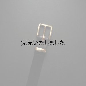 画像2: HERALDIC BELTS-BRIDLE LEATHER 5/4inch BELT-ブライドルレザーベルト(太幅)ダークブラウン