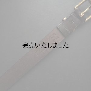 画像3: HERALDIC BELTS-BRIDLE LEATHER 5/4inch BELT-ブライドルレザーベルト(太幅)ダークブラウン