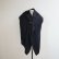 画像1: HONNETE(オネット) WOOL LINEN WASHED TWILL WIDE STOLE-black- (1)