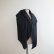 画像2: HONNETE(オネット) WOOL LINEN WASHED TWILL WIDE STOLE-black-