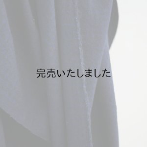 画像4: HONNETE(オネット) WOOL LINEN WASHED TWILL WIDE STOLE-black×navy check-