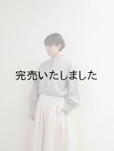 HONNETE(オネット) OVERSIZED TUCK SLEEVE SHIRTS HIGHCOUNT CRUSHED COTTON-グレージュ