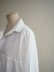 画像8: HONNETE(オネット) Gathered Long Shirt High Count Crushed Cotton White