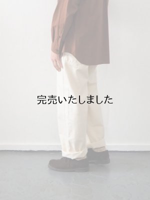 画像2: 【再入荷】HARVESTY(ハーベスティ) ビッグデニムペインターパンツ アイボリー