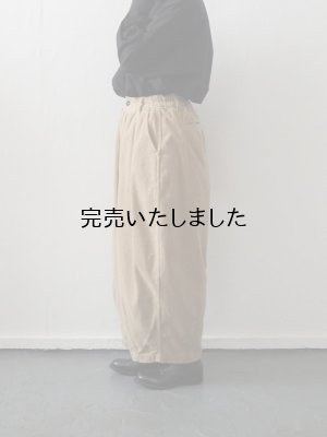 画像2: HARVESTY(ハーベスティ) サーカスパンツ コーデュロイ ベージュ