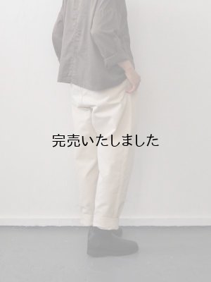 画像2: HARVESTY(ハーベスティ) イージーエッグパンツ アイボリー