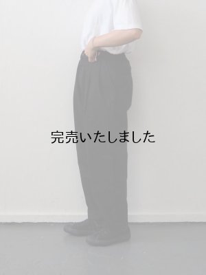 画像2: HARVESTY(ハーベスティ) イージーエッグパンツ ブラック