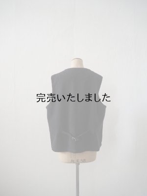 画像3: HARVESTY(ハーベスティ) コットンメルトンワークベスト チャコール