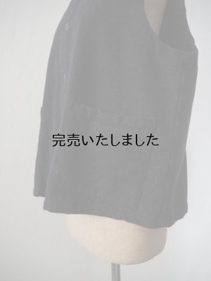 画像7: HARVESTY(ハーベスティ) コットンメルトンワークベスト チャコール