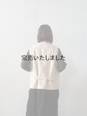 画像3: HARVESTY(ハーベスティ) コットンメルトンワークベスト アイボリー