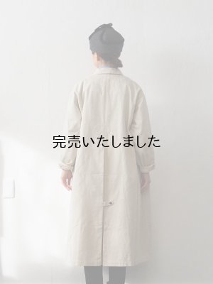 画像3: HARVESTY(ハーベスティ) コットンチノ オーバーコート アイボリー