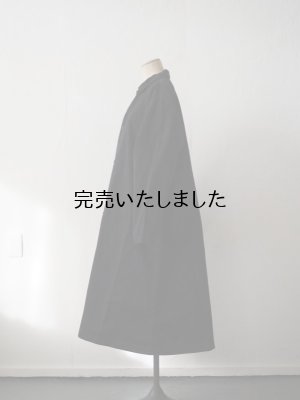 画像8: HARVESTY(ハーベスティ) コットンチノ オーバーコート ブラック