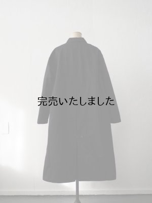 画像9: HARVESTY(ハーベスティ) コットンチノ オーバーコート ブラック