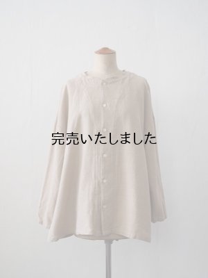 画像4: HARVESTY(ハーベスティ) アトリエブラウス コットンウール ベージュ