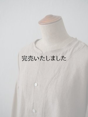 画像8: HARVESTY(ハーベスティ) アトリエブラウス コットンウール ベージュ