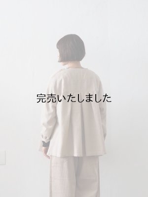 画像3: HARVESTY(ハーベスティ) アトリエブラウス コットンウール ベージュ