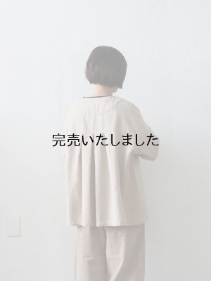 画像2: HARVESTY(ハーベスティ) アトリエブラウス コットンウール ベージュ