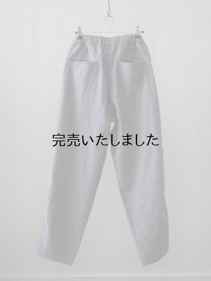 画像5: HARVESTY(ハーベスティー) インディゴシアサッカー イージーロングパンツ