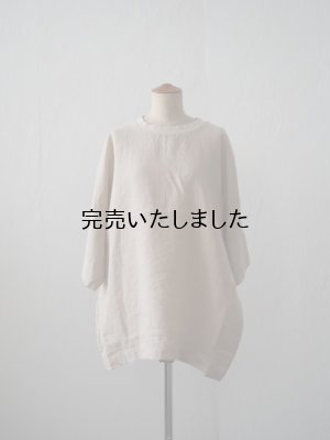 画像4: HARVESTY(ハーベスティー) FRENCH LINEN S/S PULL OVER ベージュ