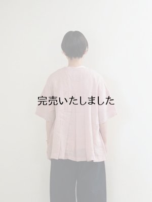 画像3: HARVESTY(ハーベスティ) 半袖アトリエブラウス ピンク