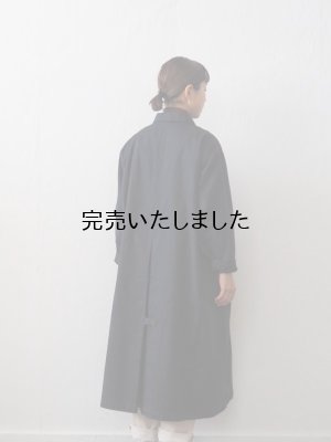 画像3: HARVESTY(ハーベスティ) コットンチノ オーバーコート ネイビー