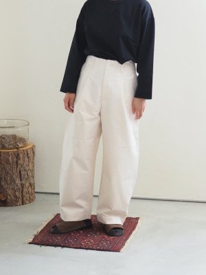 画像1: ASEEDONCLOUD(アシードンクラウド) Handwerker-ハンドベイカー- HW Wide Trousers 備前一号 オフホワイト