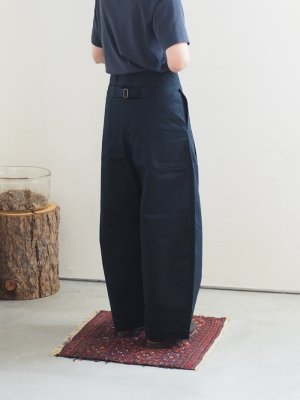画像3: ASEEDONCLOUD(アシードンクラウド) Handwerker-ハンドベイカー- HW Wide Trousers 備前一号 チャコール
