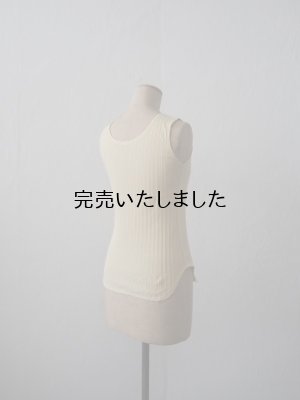 画像3: JöICEADDED（ジョイスアディッド） Picot hem Tank Top-コットンカシミヤタンクトップ-イエロー
