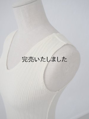 画像8: JöICEADDED（ジョイスアディッド） Picot hem Tank Top-コットンカシミヤタンクトップ-イエロー