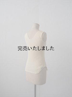 画像10: JöICEADDED（ジョイスアディッド） Picot hem Tank Top-コットンカシミヤタンクトップ-イエロー
