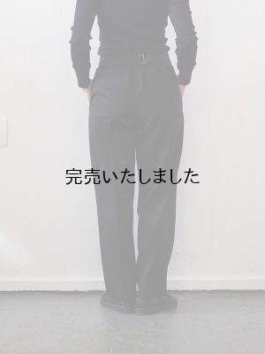 画像4: JöICEADDED（ジョイスアディッド） Deep Tuck Trousers-ウールスラックス- ブラック