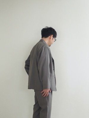 画像5: Still By Hand(スティルバイハンド) ウールナイロン3Bテーラードジャケット グレージュ