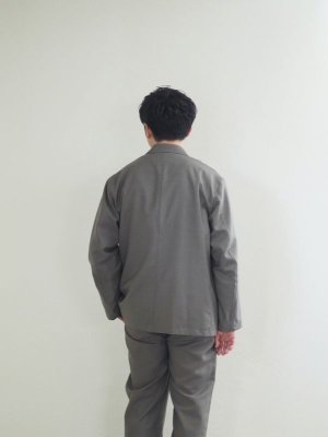画像6: Still By Hand(スティルバイハンド) ウールナイロン3Bテーラードジャケット グレージュ