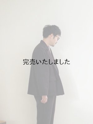 画像2: Still By Hand(スティルバイハンド) コットンウールカルゼポケットジャケット ブラウン