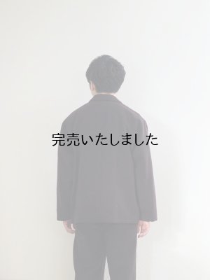 画像3: Still By Hand(スティルバイハンド) コットンウールカルゼポケットジャケット ブラウン