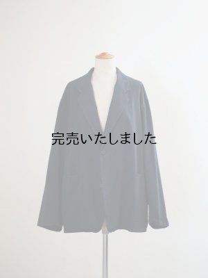 画像9: Still By Hand(スティルバイハンド) 強撚コットン 製品染めジャケット ブラックネイビー