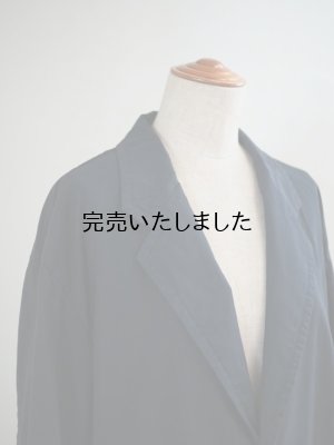 画像14: Still By Hand(スティルバイハンド) 強撚コットン 製品染めジャケット ブラックネイビー