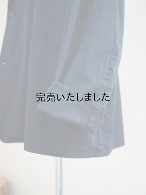 画像18: Still By Hand(スティルバイハンド) 強撚コットン 製品染めジャケット ブラックネイビー