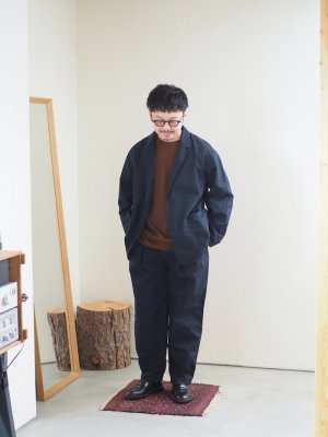 画像24: Still By Hand(スティルバイハンド) ガーメントダイ2Bジャケット インクブラック