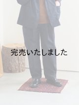 Still By Hand(スティルバイハンド) ガーメントダイ2タックパンツ インクブラック