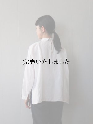 画像3: 【再入荷】jujudhau(ズーズーダウ) PRIMP SHIRTS-プリンプシャツ-リネンコットンホワイト