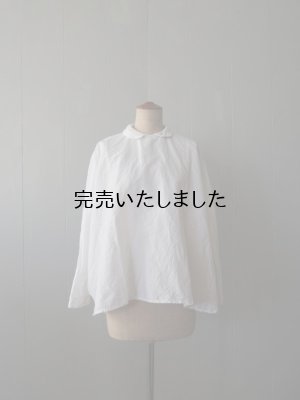 画像4: 【再入荷】jujudhau(ズーズーダウ) PRIMP SHIRTS-プリンプシャツ-リネンコットンホワイト
