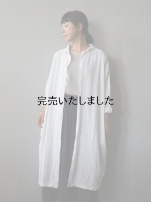 画像3: jujudhai(ズーズーダウ) SHIRTS DRESS-シャツドレス-カディホワイト